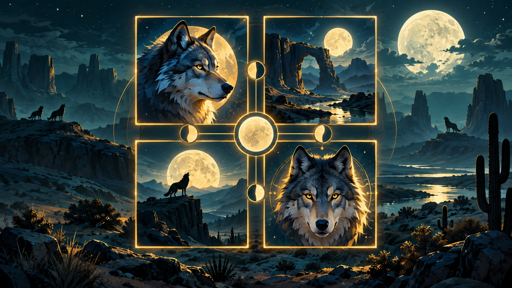 Eigene redaktionelle Illustration zu Wolf Gold 4 Pack: Spielmechanik und genaue Ausgabe; kein Spielbildschirm